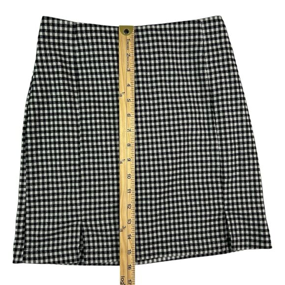 Eyeshadow Black White Gingham Check Mini Skirt Sz 3 Dark Academia Preppy Grunge - Picture 6 of 9